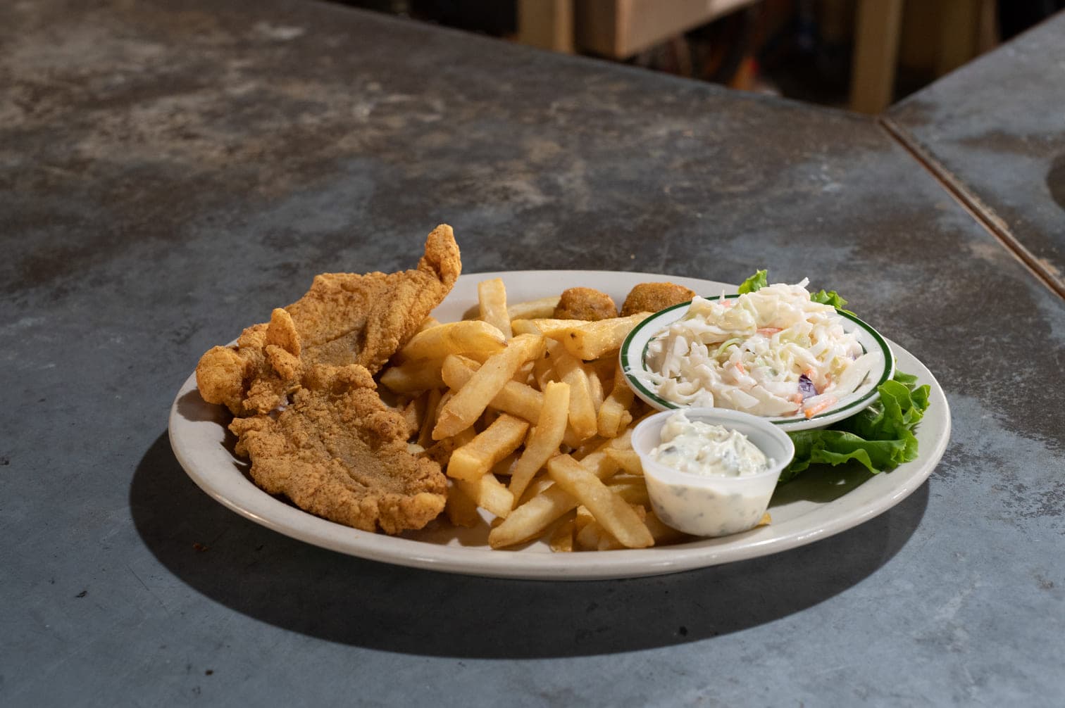 Fried catfish plate