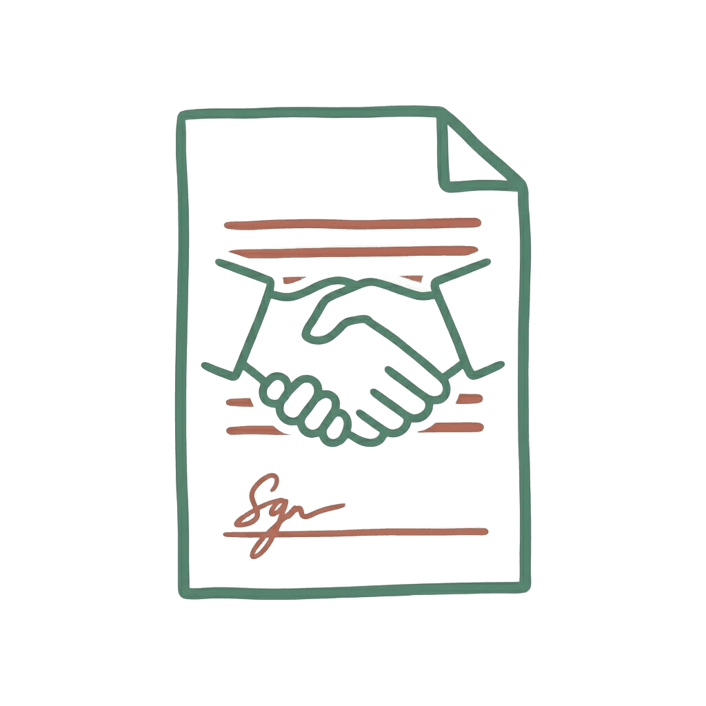 Step two — confirmation handshake illustration